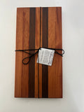 African Mahogany & Peruvian Walnut Striped Cutting Board