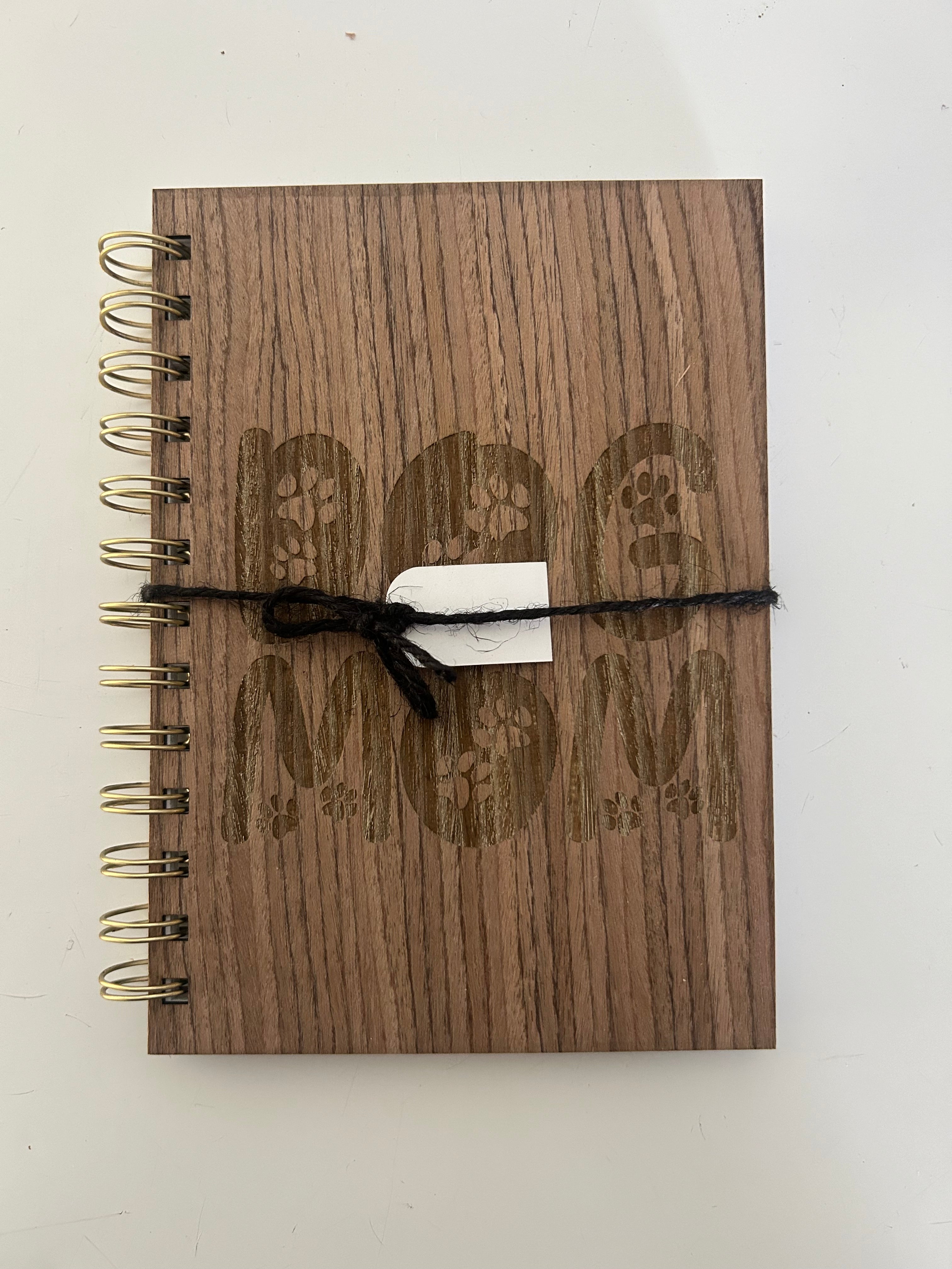 Dog Mom Wood Cover Journal